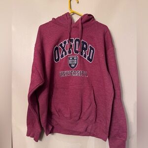 Oxford University Embroidered Maroon Hoodie Sweatshirt Official Merchandise XL